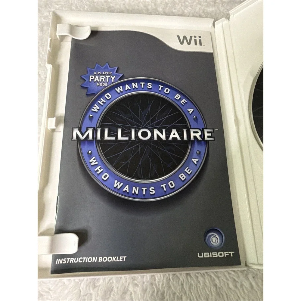Who Wants to Be a Millionaire for Nintendo Wii Video Game Complete CIB Regis